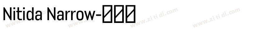 Nitida Narrow字体转换